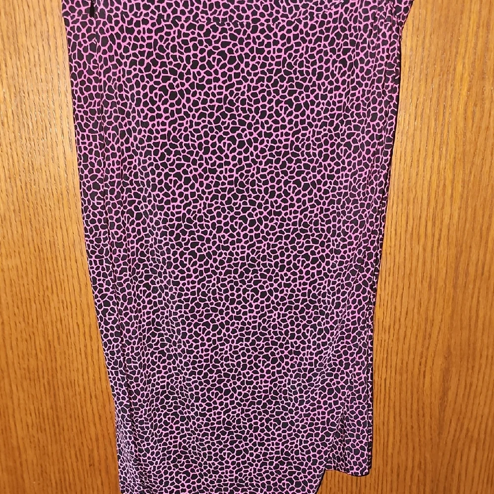 MICHAEL Michael Kors Pink and Black Short Sleeve Twist Dress